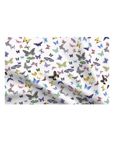 Parure de lit percale de coton motif -Papillon-